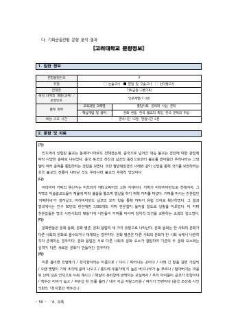 2022학년도 고려대학교 수시 고른기회전형 인문 표지