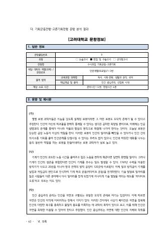 2023학년도 고려대학교 수시 고른기회전형 인문 표지