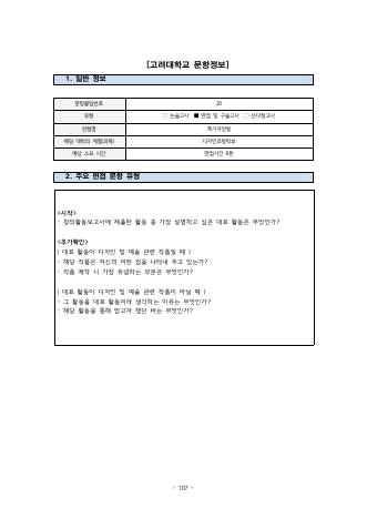 2024학년도 고려대학교 수시 특기자전형 디자인조형학부 표지