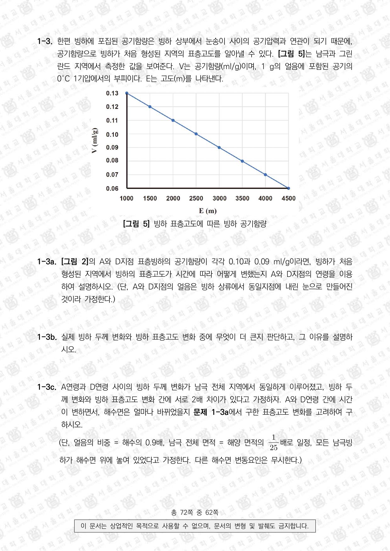 2022학년도 서울대학교 수시 일반전형 면접 및 구술고사 지구과학 4쪽