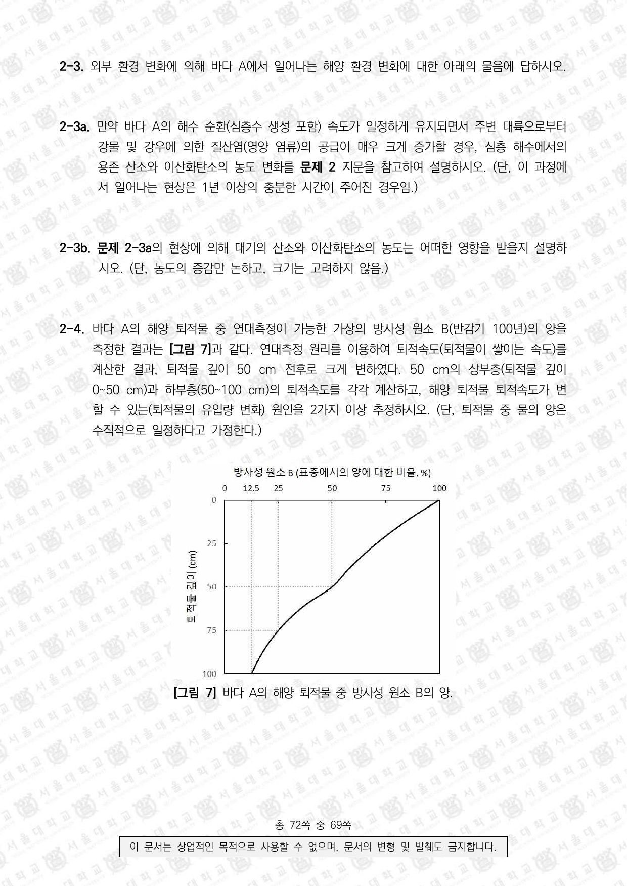 2022학년도 서울대학교 수시 일반전형 면접 및 구술고사 지구과학 11쪽